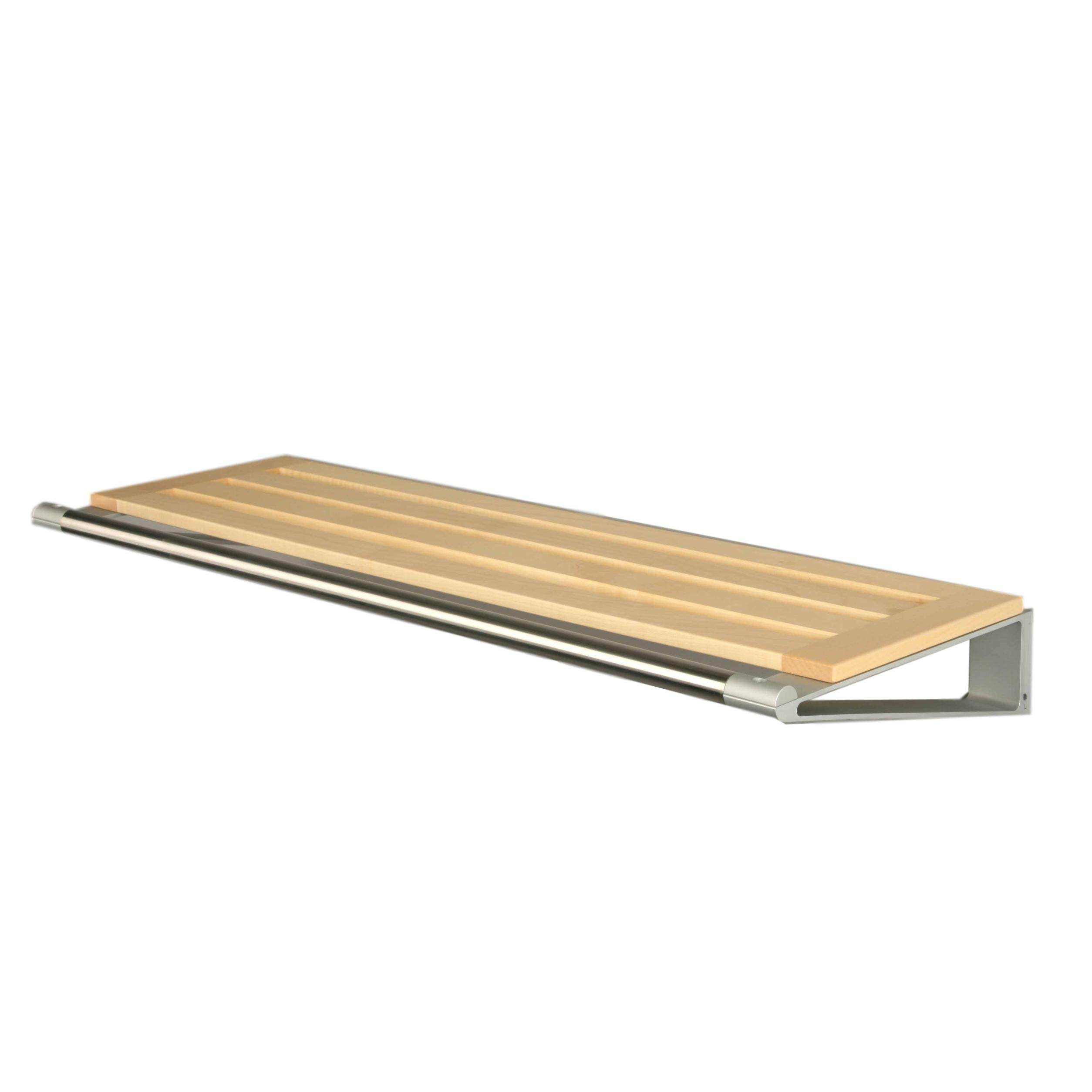 Loca Knax Hat Shelf 40 Cm, Maple/Aluminium