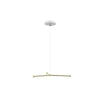  Dependant Suspension System 4 Circular Brass Metallized/White