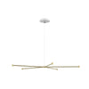  Dependant Suspension System 6 Circular Brass Metallized/White