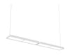  Lp Slim Box Suspended Lamp Double4707 Lumens Dali White