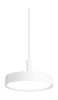  Lp Slim Round Suspended Lamp Led 4000 K 13 W ø25 Cm White