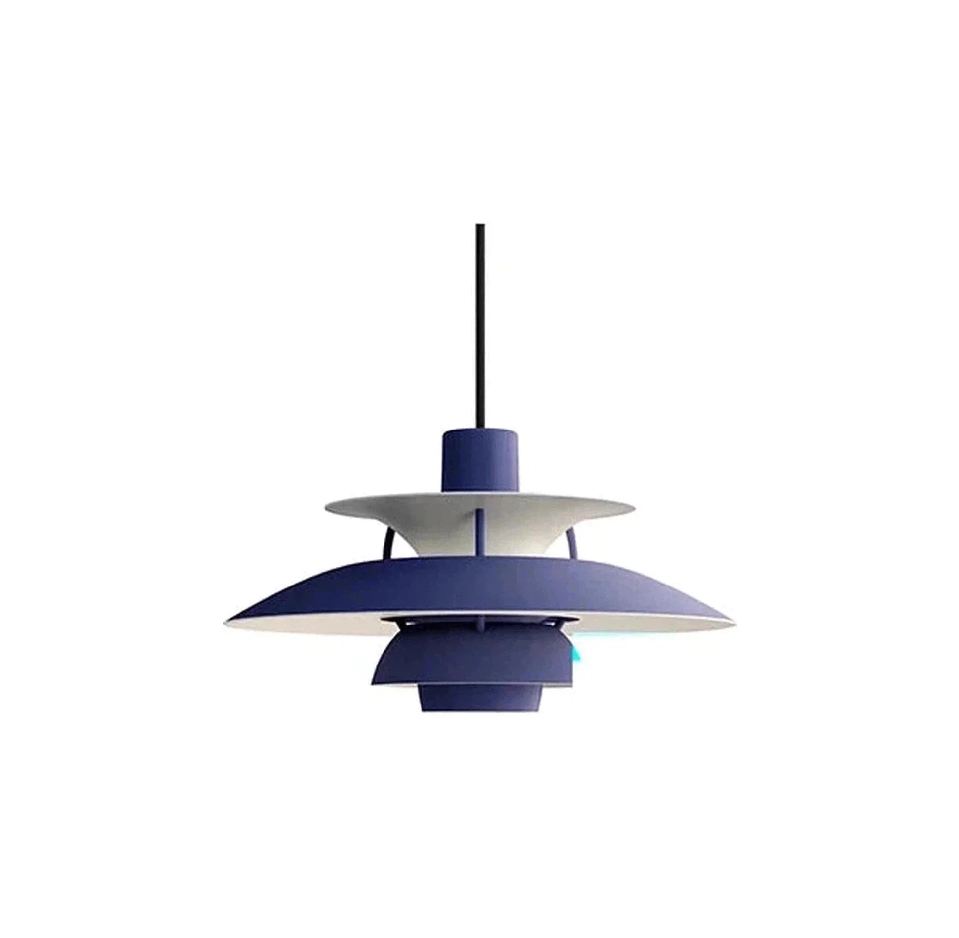 Louis Poulsen Ph 5 Mini Pendant Monochrome, Dusty Indigo