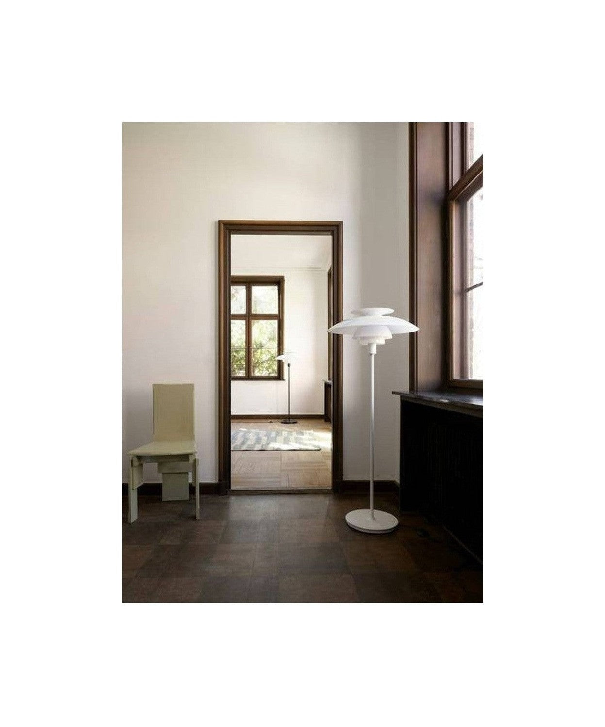 [product_category]-Louis Poulsen PH 80 White Floor Lamp 131.5cm-Louis Poulsen-1