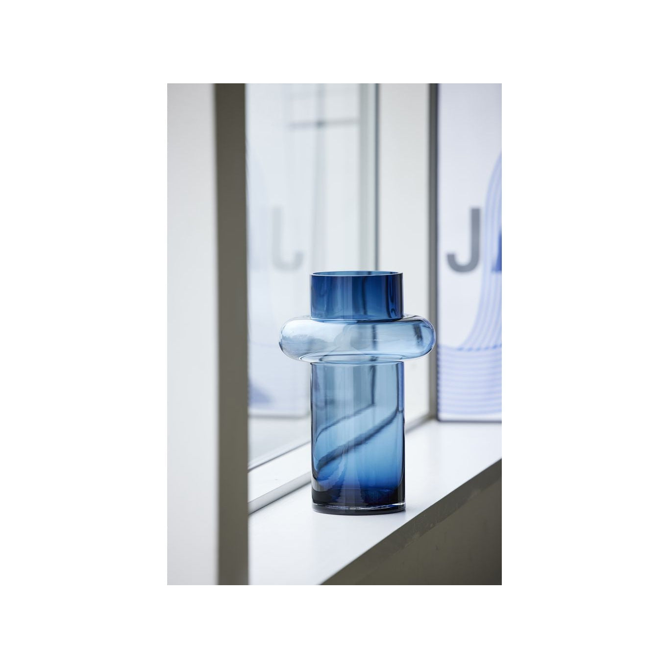 [product_category]-Lyngby Glas Tube Vase H: 30 Cm, Dark Blue-Lyngby Glas-5722000235538-23553-LYN-13