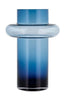 Lyngby Glas Tube Vase H: 30 Cm, Dark Blue