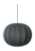 Made By Hand Knit Wit 45 Round Pendant Lamp Black