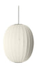 Made By Hand Knit Wit 65 High Oval Pendant Lamp, Pearl White