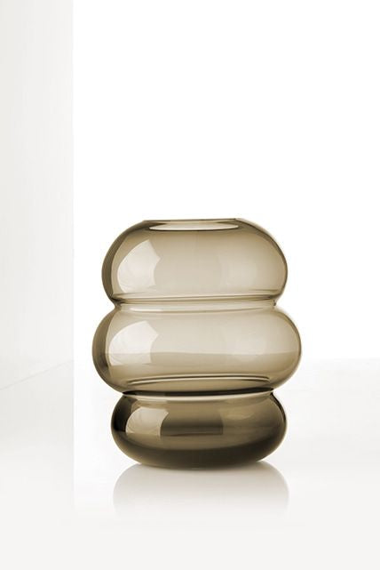 [product_category]-Malling Living Soft Shape Vase, Smoked Glass-Malling Living-0779935935069-800130-MAL-2