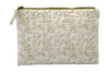 Meraki Cosmetic Bag 31x21 Cm, Cream And Mustard Yellow