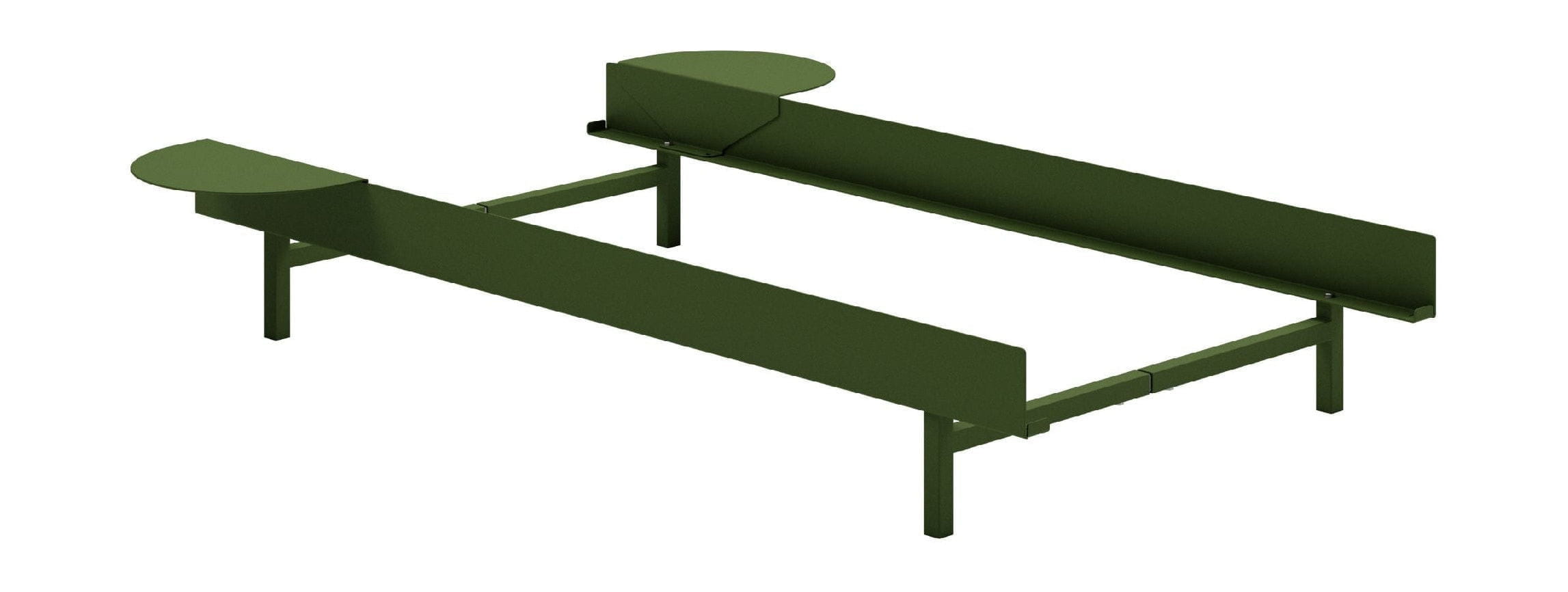 [product_category]-Moebe Bed With 2 Bedside Tables 90 Cm, Pine Green-Moebe-5713520009655-BD902XSTPG-MOE-1