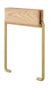 Moebe Toilet Paper Holder, Oak/Brass