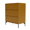 Montana draagt ​​dressoir met benen, amber/zwart