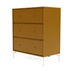 Montana draagt ​​dressoir met benen, amber/sneeuwwit