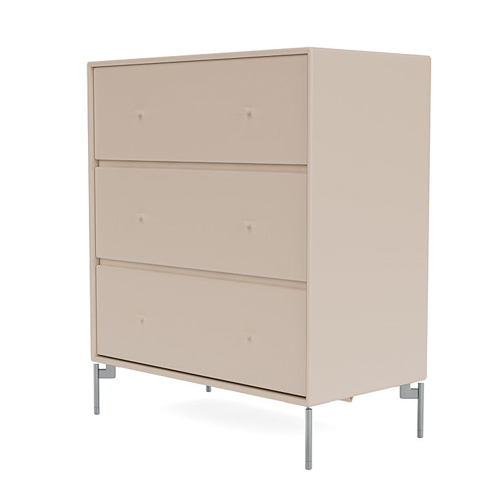 Montana draagt ​​dressoir met benen, klei/mat chroom