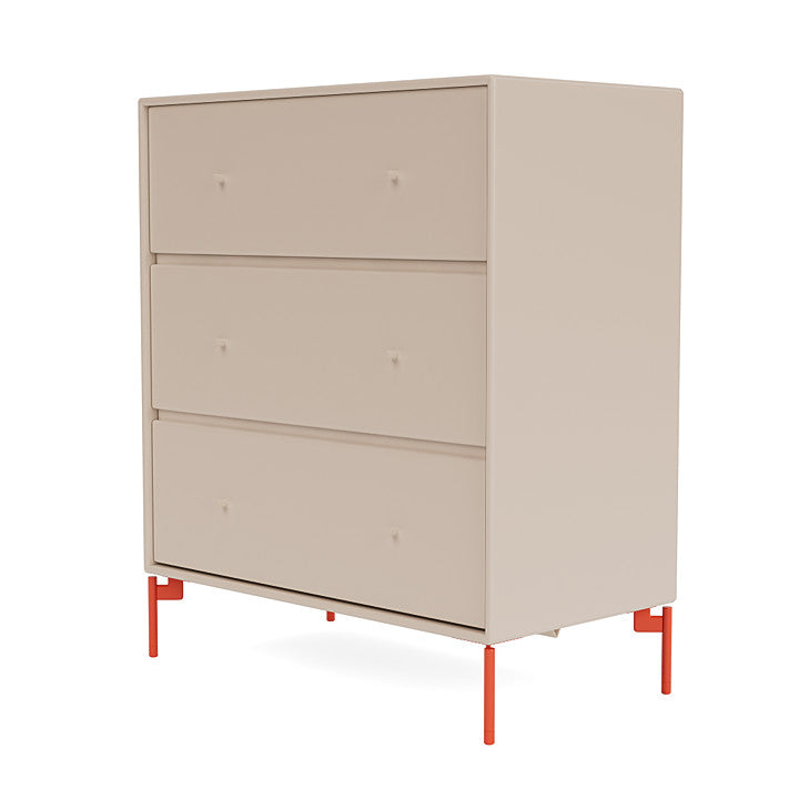 Montana draagt ​​dressoir met benen, klei/rozehip