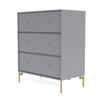 Montana draagt ​​dressoir met benen, grafisch/messing