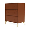 Montana draagt ​​dressoir met benen, hazelnoot/messing