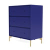 Montana draagt ​​dressoir met benen, Monarch Blue/Brass