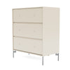 Montana Carry Dresser With Legs, Oat/Matt Chrome