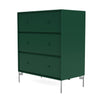 Montana draagt ​​dressoir met benen, dennen/mat chroom