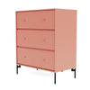 Montana draagt ​​dressoir met benen, rabarber/zwart