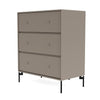 Montana Carry Dresser With Legs, Truffle/Black