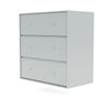 Montana Carry Dresser With Suspension Rail, Oyster Grey