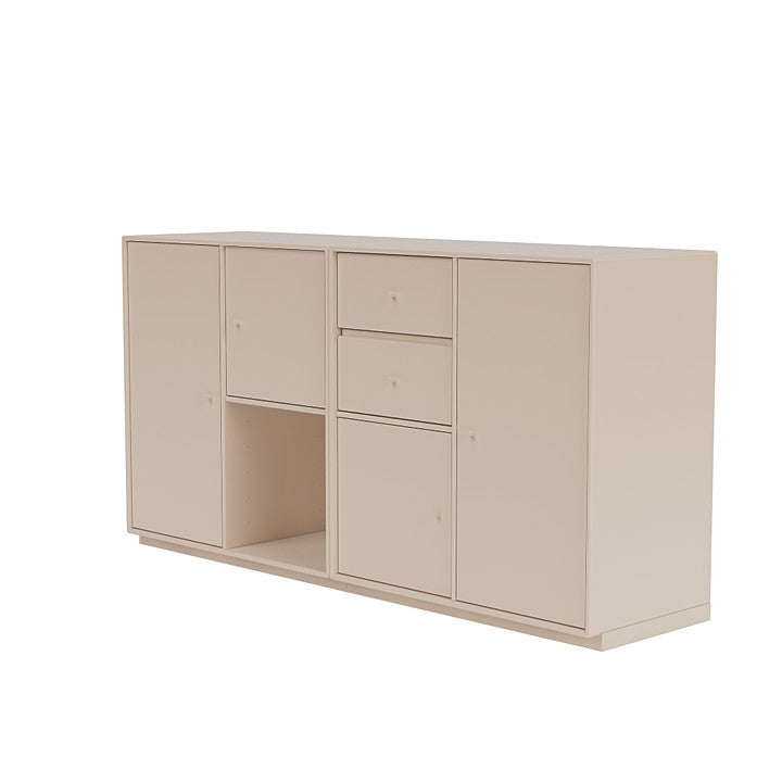 Montana paar dressoir met 3 cm plint, klei