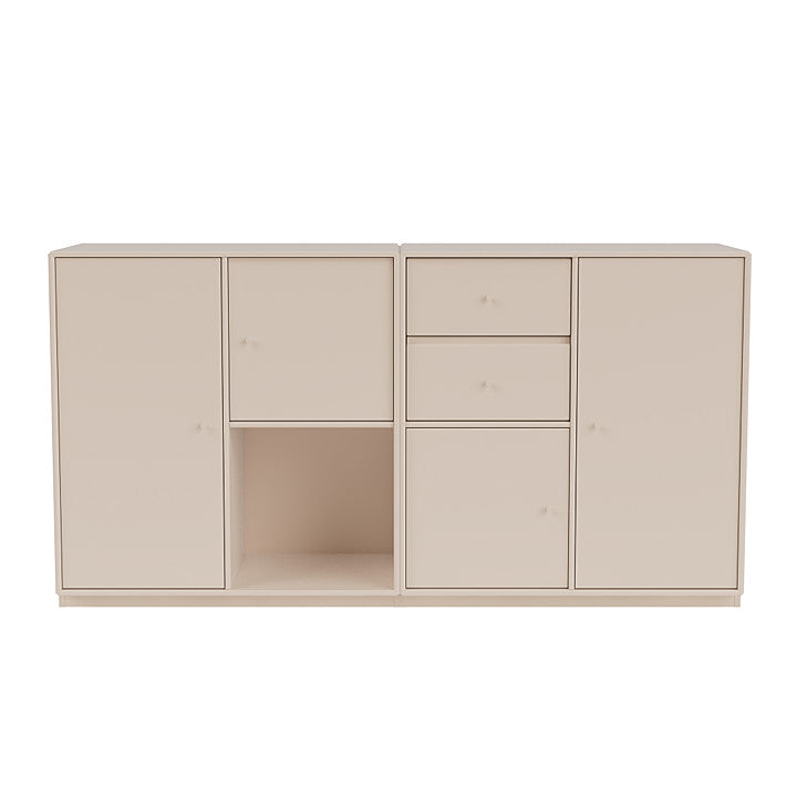 Montana paar dressoir met 3 cm plint, klei