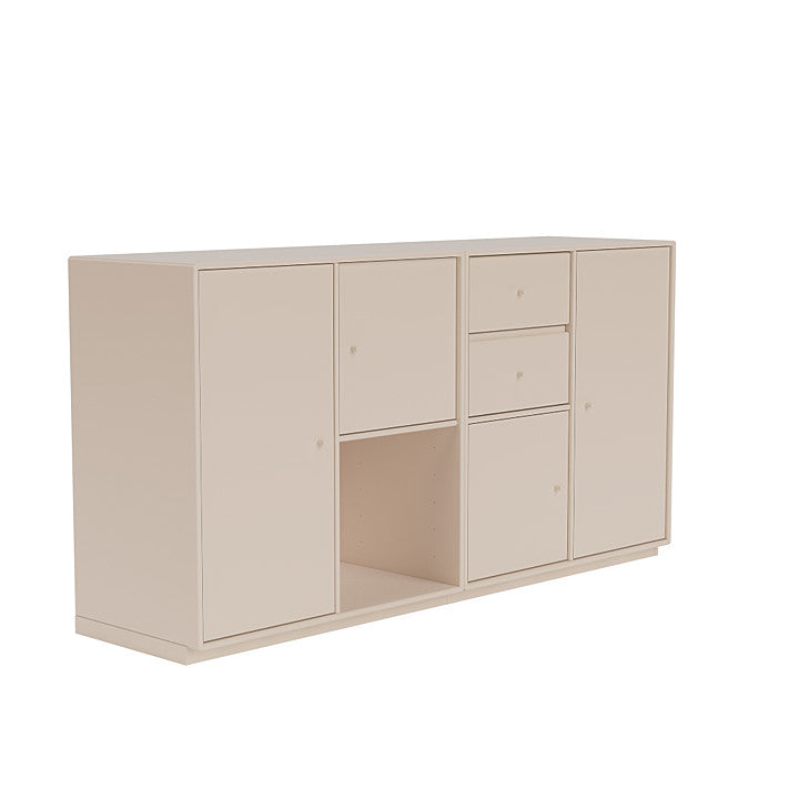 Montana paar dressoir met 3 cm plint, klei