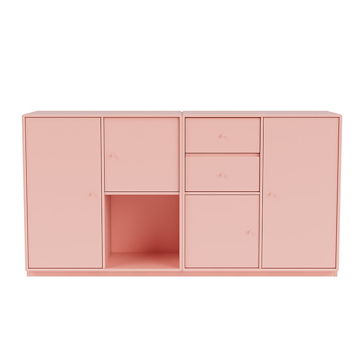 Montana -paar dressoir met 3 cm plint, Ruby