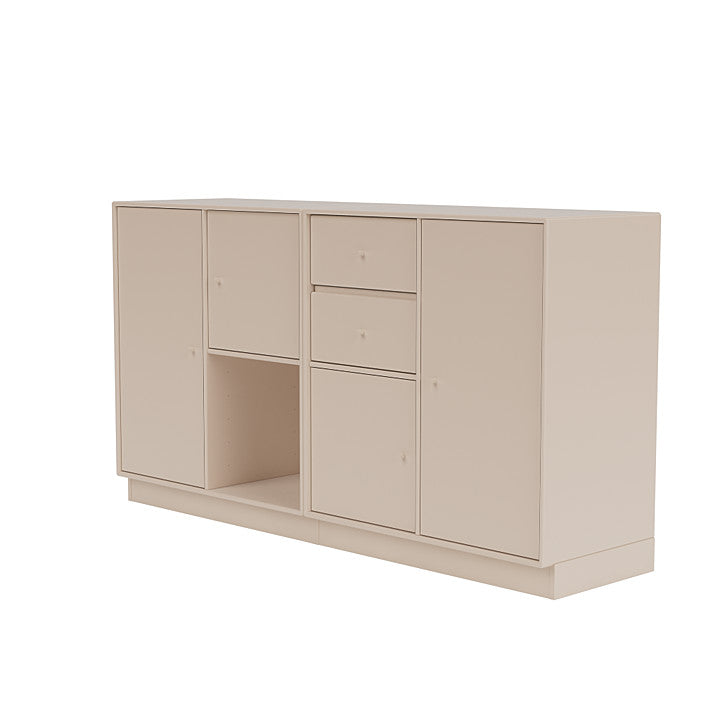 Montana paar dressoir met 7 cm plint, klei