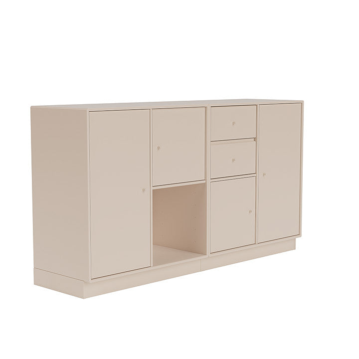 Montana paar dressoir met 7 cm plint, klei