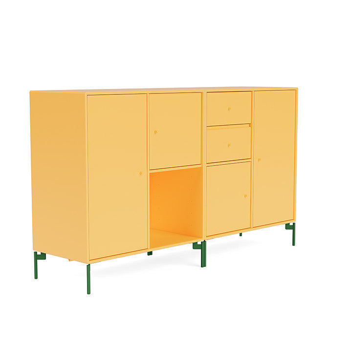 Montana paar dressoir met benen, Acacia/Petersley