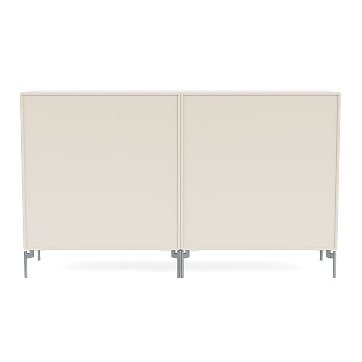 [product_category]-Montana Couple Sideboard With Legs, Oat/Matt Chrome-Montana Furniture-5714322614795-00COUPLE-158-01-MON-4