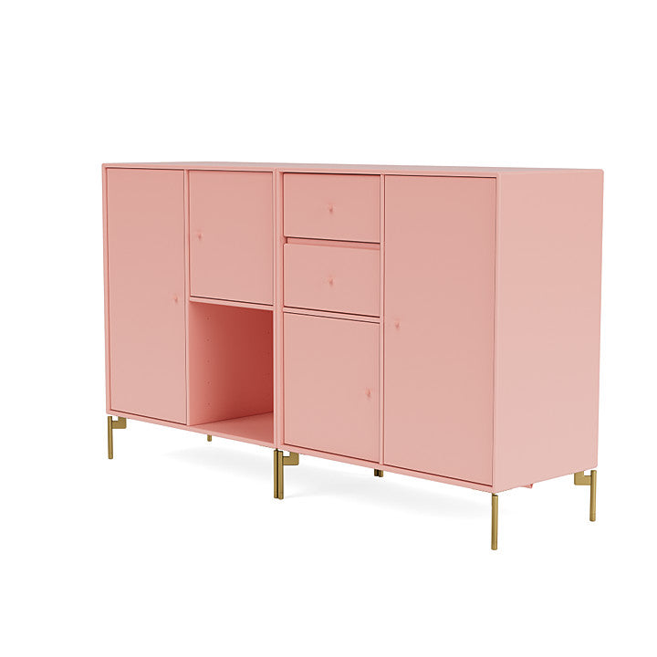 Montana -paar dressoir met benen, Ruby/Brass