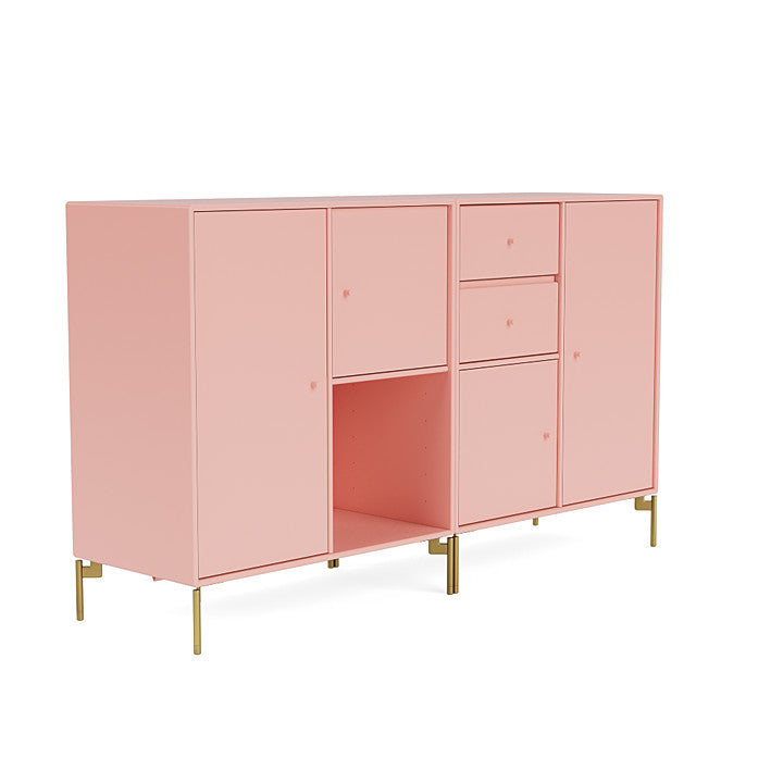 Montana -paar dressoir met benen, Ruby/Brass