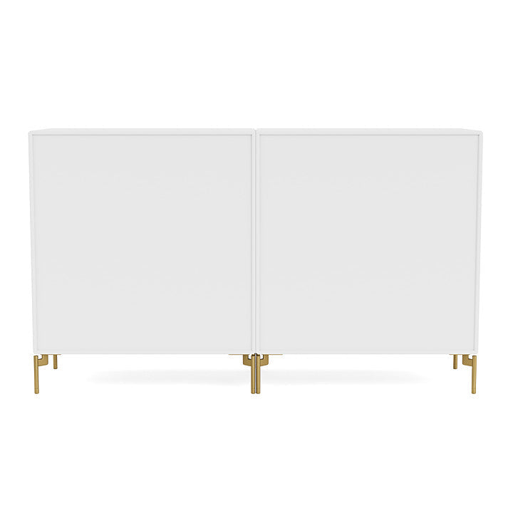 [product_category]-Montana Couple Sideboard With Legs, Snow White/Brass-Montana Furniture-5714322615648-00COUPLE-38-09-MON-4