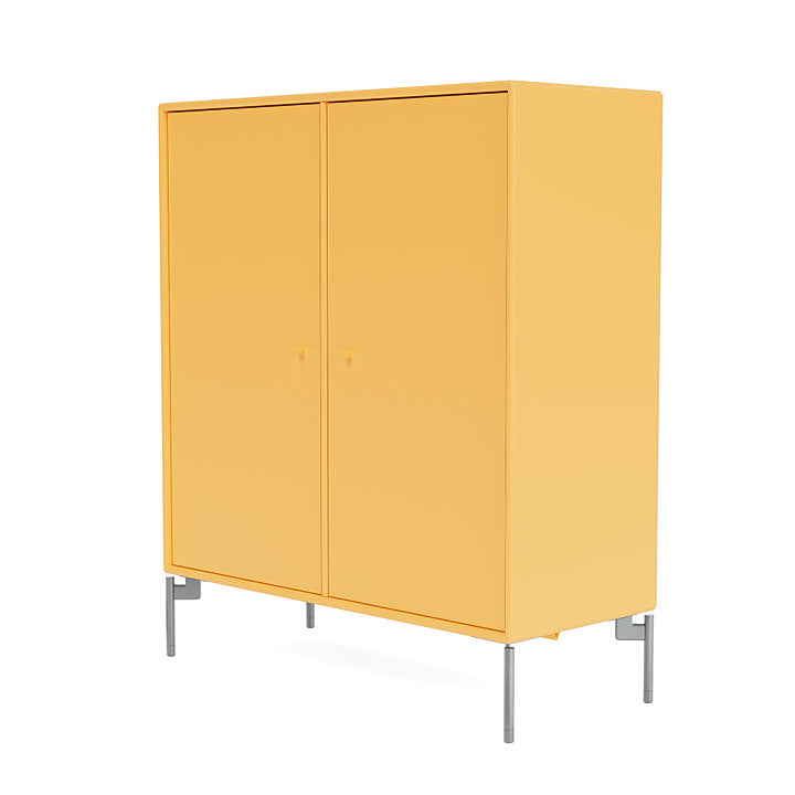 Montana Cover Cabinet met benen, Acacia/Matt Chrome