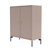 Montana Cover Cabinet With Legs, Mushroom Brown/Black