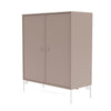 Montana Cover Cabinet With Legs, Mushroom Brown/Snow White