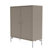 Montana Cover Cabinet With Legs, Truffle/Matt Chrome