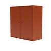 Montana Cover Cabinet met ophangrail, Hokkaido Brown