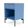 Montana Dream Nightstand With Legs, Azure Blue/Black