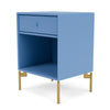 Montana Dream Nightstand With Legs Azure Blue/Brass