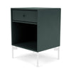 Montana Dream Nightstand With Legs Black Jade/Snow White