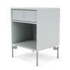 Montana Dream Nightstand With Legs Oyster/Matt Chrome