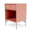 Montana Dream Nightstand With Legs Rhubarb/Matt Chrome