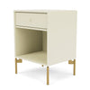 Montana Dream Nightstand With Legs Vanilla/Brass