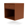 Montana Dream Nightstand With Suspension Rail Hazelnut Brown